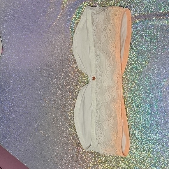 PINK VS Orange Ombre Lace Bandeau/Bralette - Picture 7 of 8